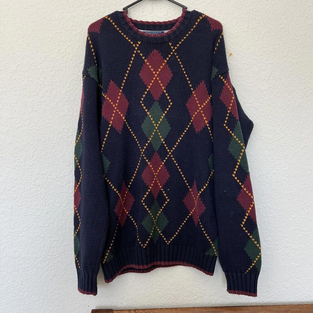 Vintage 90’s Tommy‎ Hilfiger Designer Knitted Sweater Size Large/XL